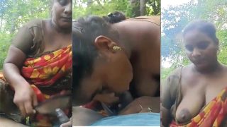 Tamil Aunty Sucking Mms – Riding Customer Dick in Jungle