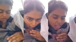 Teen Mallu Student Deep Blowjob – in School Bus